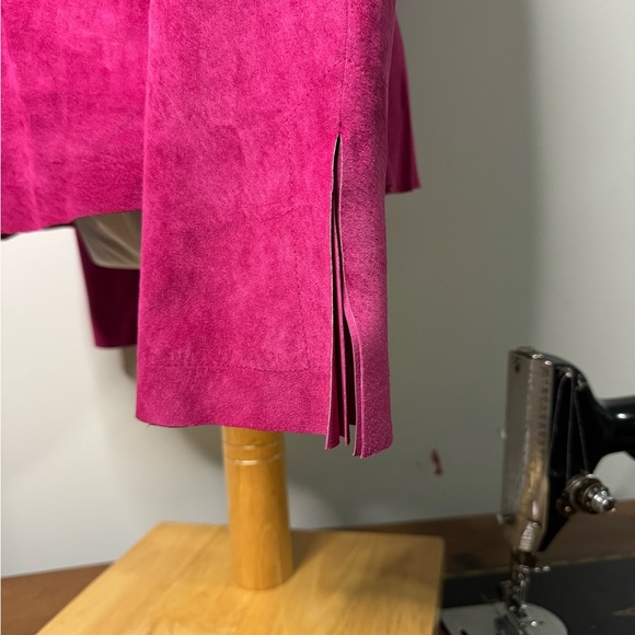 DANIER PINK SUEDE VINTAGE JACKET - Picture 5 of 11